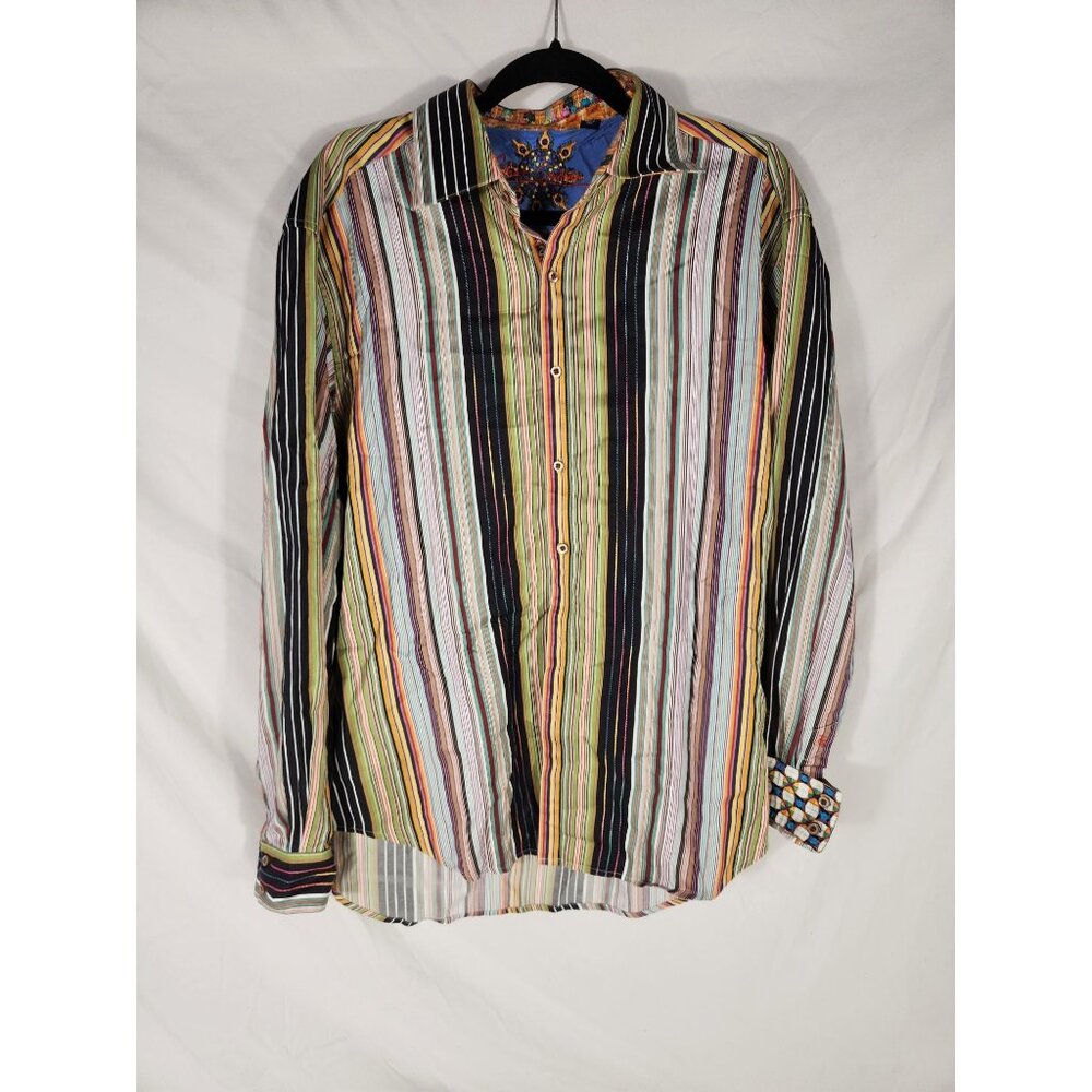 NWOT Robert Graham Mens Designer Shirt Boho Festival Rock XL